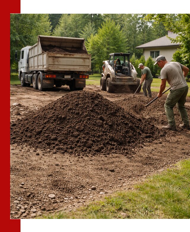Доставка и укладка грунта для газона в Касимах