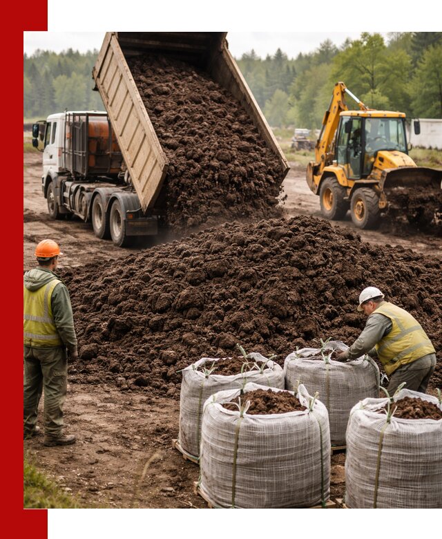 Доставка нейтрального торфа в Касимах оптом и в розницу