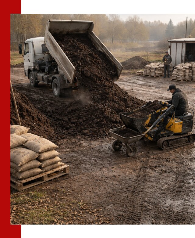 Кислый торф в доставке по выгодным ценам в Касимах