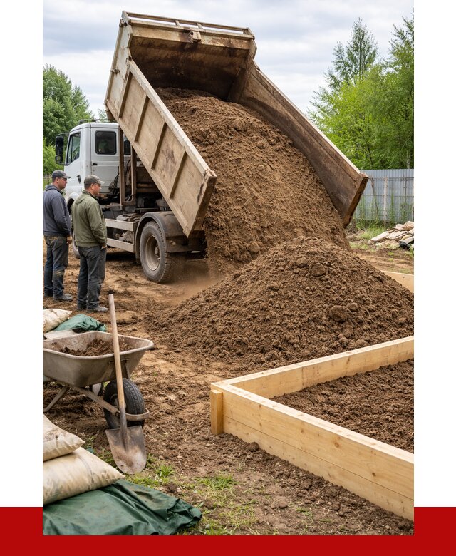 Торфо песчаная смесь в Касимах с доставкой от 2012 р. | ПРОНЕРУДКсм