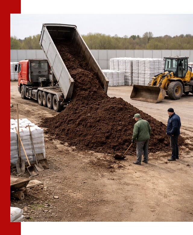 Доставка торфяных смесей оптом и в розницу в Касимах