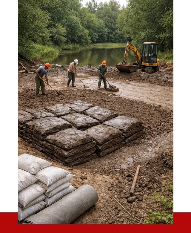 Купить глину для пруда в Касимах от 4893 р. с доставкой | ПРОНЕРУДКсм