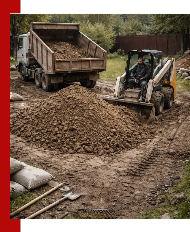 Суглинок для планировки участков в Касимах с доставкой и выгрузкой