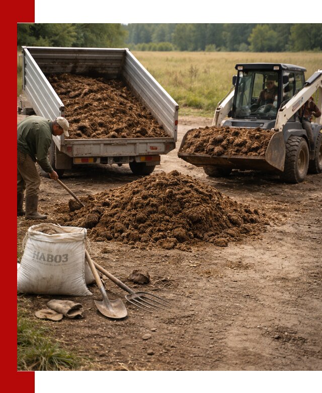 Доставка конского навоза в Касимах с разгрузкой и доставкой на объект