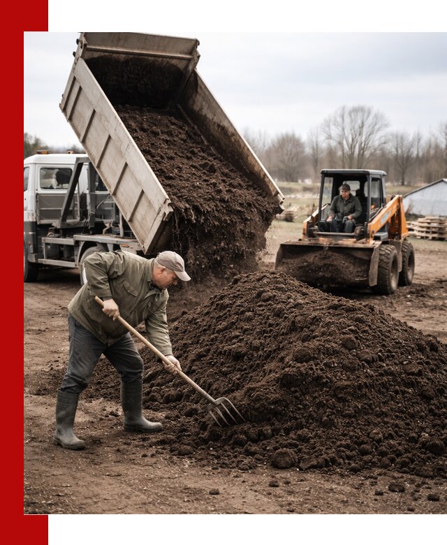 Доставка и продажа перегноя в Касимах быстро и дешево