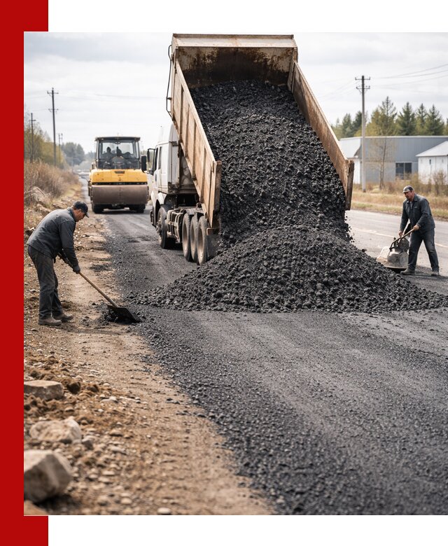 Асфальтовая крошка для дорог в Касимах — поставка и доставка