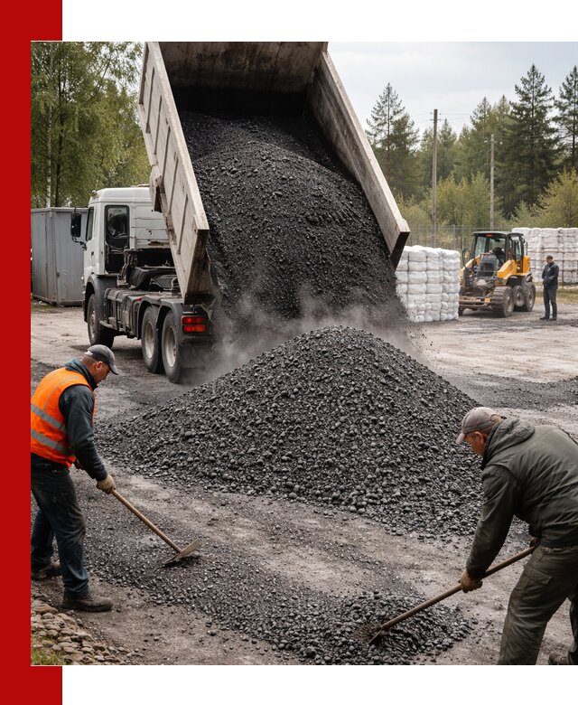 Доставка и продажа асфальтного гранулята в Касимах