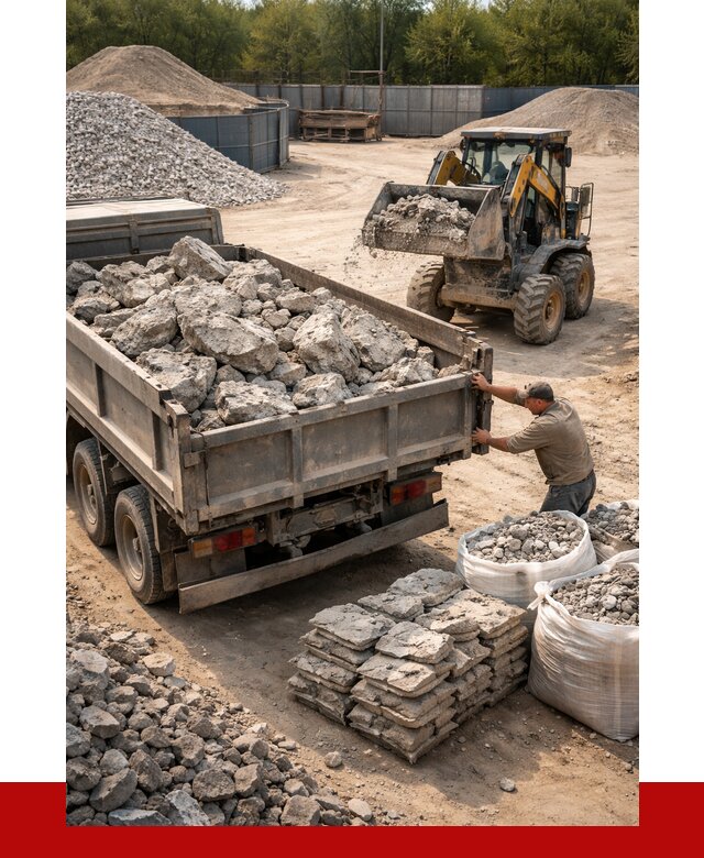 Купить бой бетона с доставкой в Касимах от 5220 р. | ПРОНЕРУДКсм