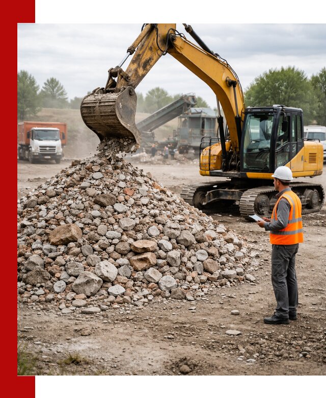 Доставка и вывоз строительного боя в Касимах
