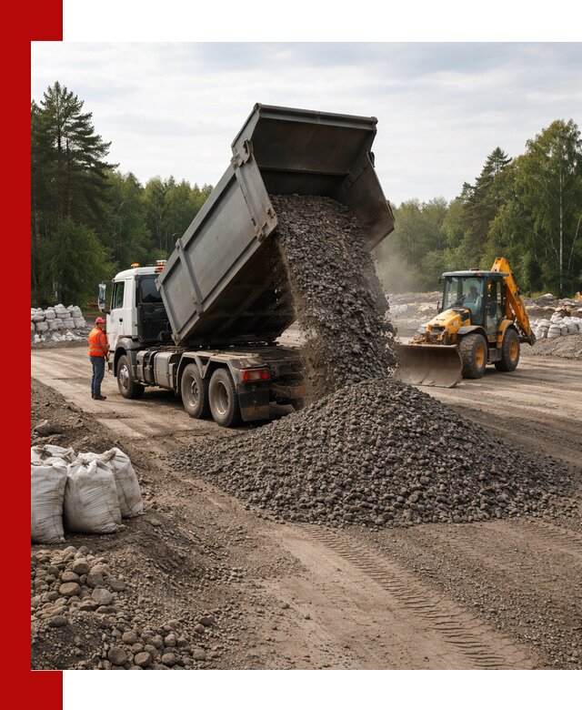 Доставка дробленого асфальта в Касимах для дорожных работ