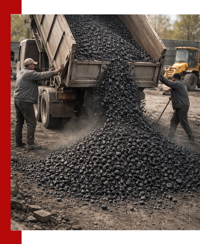 Доставка угля семечка самосвалами в Касимах