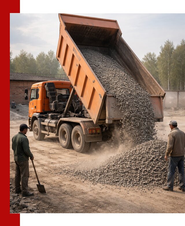 Доставка самосвалом 20 м3 в Касимах быстро и надежно