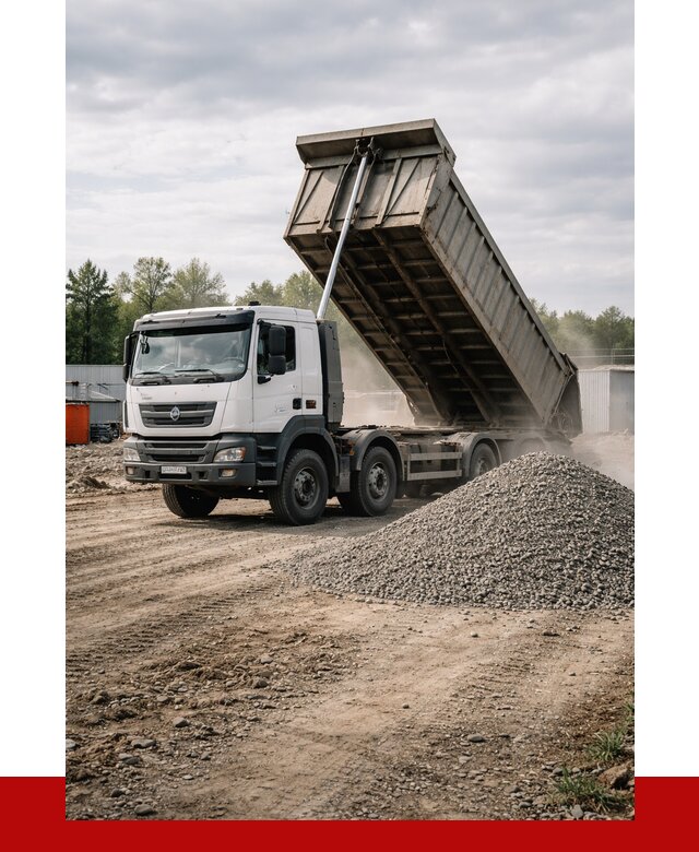 Доставка самосвалом 40 кубов в Касимах от 9787 р. | ПРОНЕРУДКсм