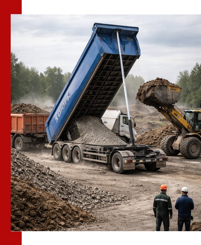 Аренда тонар 40 тонн в Касимах с доставкой материалов