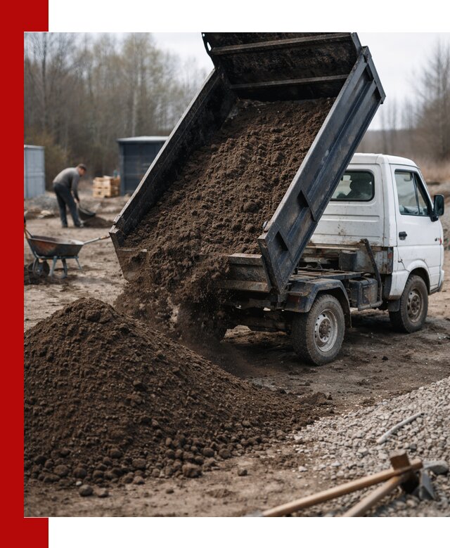 Аренда минисамосвала в Касимах для доставки сыпучих материалов