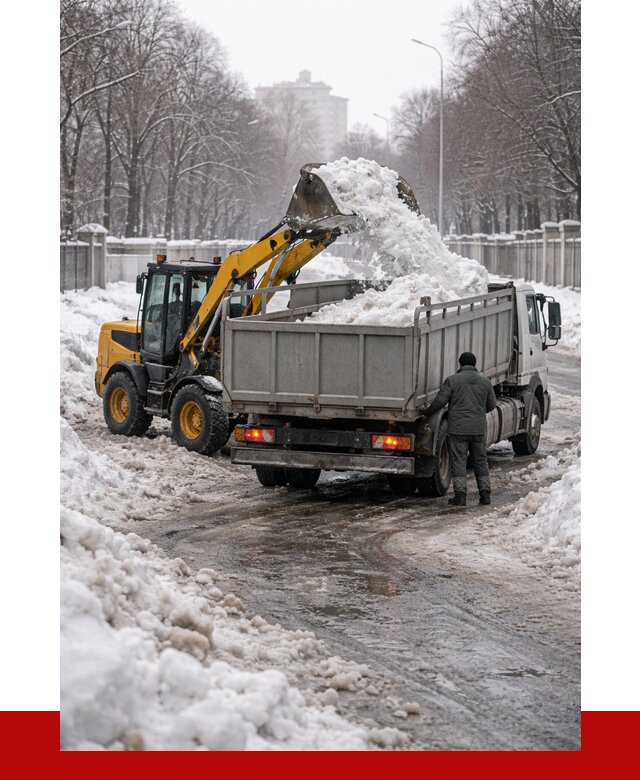 Вывоз снега с погрузкой в Касимах от 3806 р. ПРОНЕРУДКсм