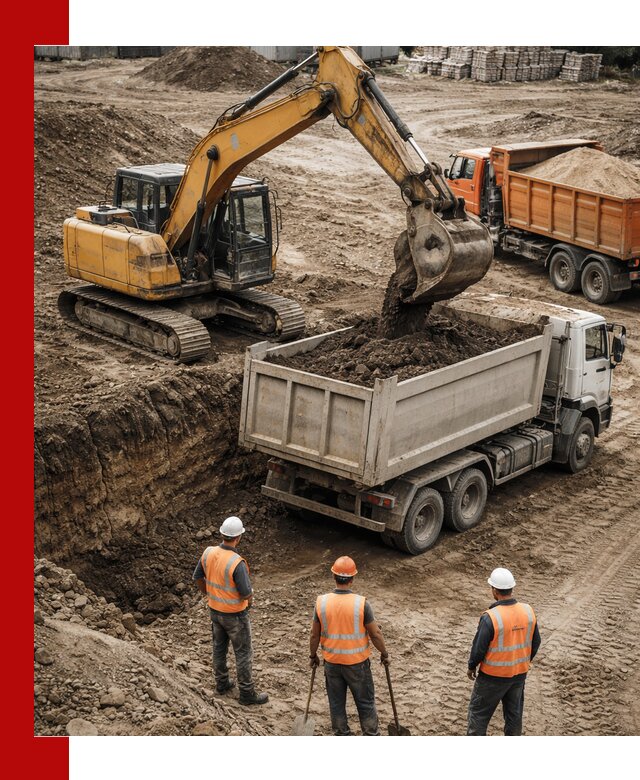 Разработка грунта для строительства и благоустройства в Касимах