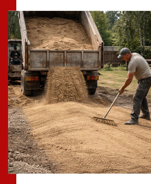 Отсыпка участка песком в Касимах быстро и качественно