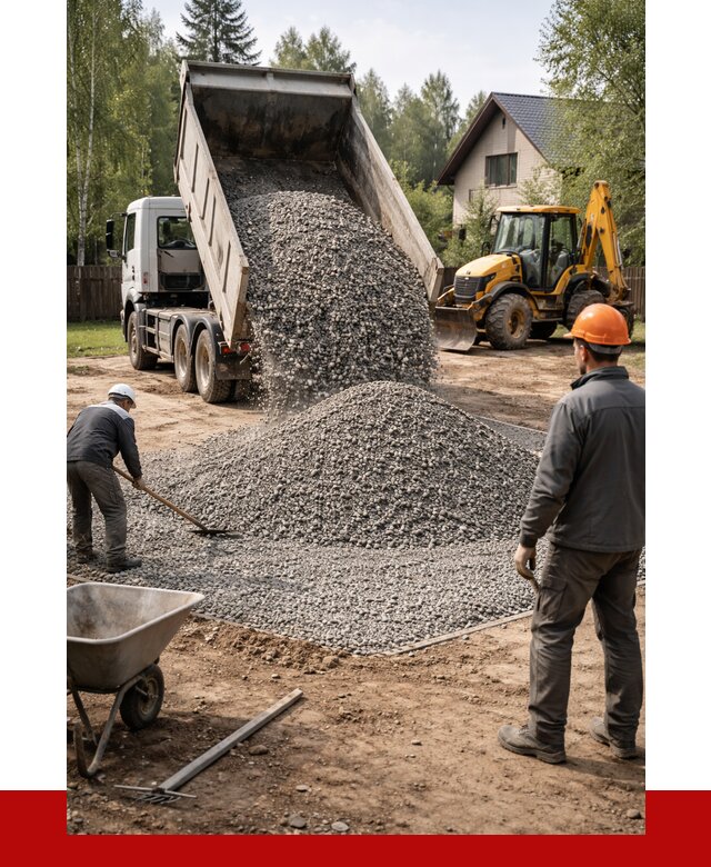 Отсыпка участка щебнем в Касимах от 7068 р. ПРОНЕРУДКсм