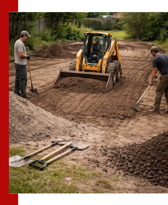 Планировка участка грунтом с вывозом и доставкой в Касимах