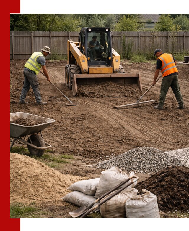 Выравнивание участка под строительство и благоустройство в Касимах
